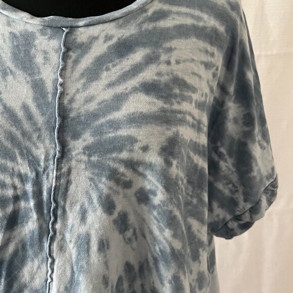 American Eagle Favorite Tee Blue Tye Dye Short Sleeve T-Shirt Small - 0345 - Picture 2 of 5